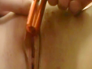 Nippon teen's moist cunt penetrated by massive xxx toy