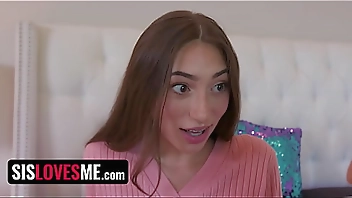 Playing Truth or Dare With My StepSister And Her Lesbian Best Friend Turns Into A Taboo Threesome