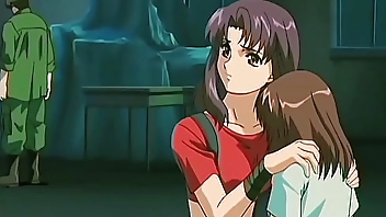 Soldier takes a dirty hentai school,girl to the bathroom to fuck her virgin pussy